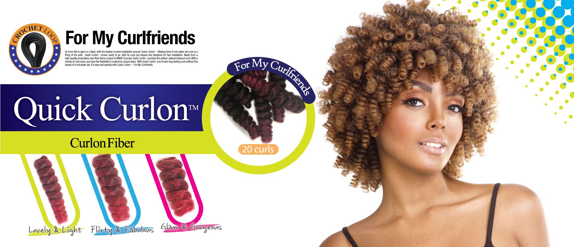 Mane Concept Afri Synthetic Hair Crochet Braid Loop Quick Curlon Cassie  Curl 10